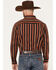 Panhandle Men's Select Serape Stripe Long Sleeve Snap Western Shirt, Rust Copper, hi-res