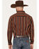 Panhandle Men's Select Serape Stripe Long Sleeve Snap Shirt, Rust Copper, hi-res