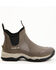 RANK 45 Men's 6.5" Rubber Ankle Boots - Round Toe, Brown, hi-res