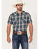 Image #1 - Ariat Men's Hooey Retro Plaid Print Short Sleeve Snap Western Shirt , , hi-res