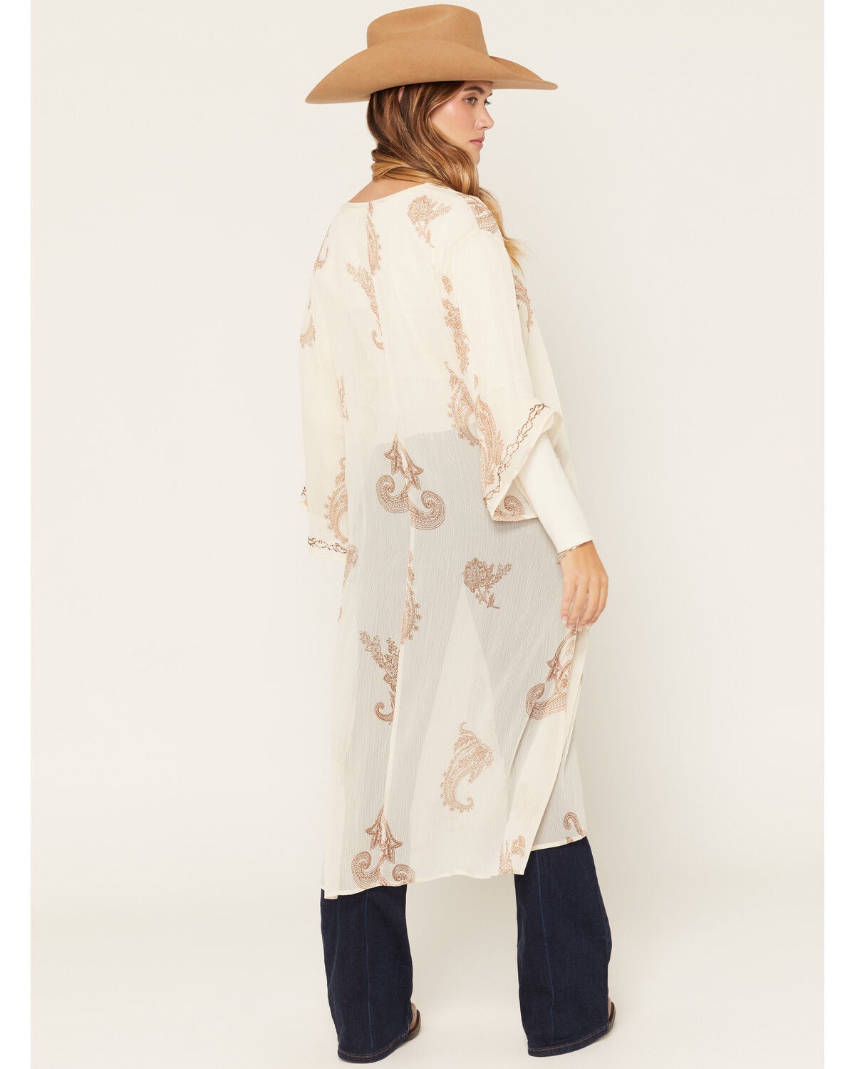 Image #4 - Shyanne Women's Channell Beaded Kimono, Natural, hi-res