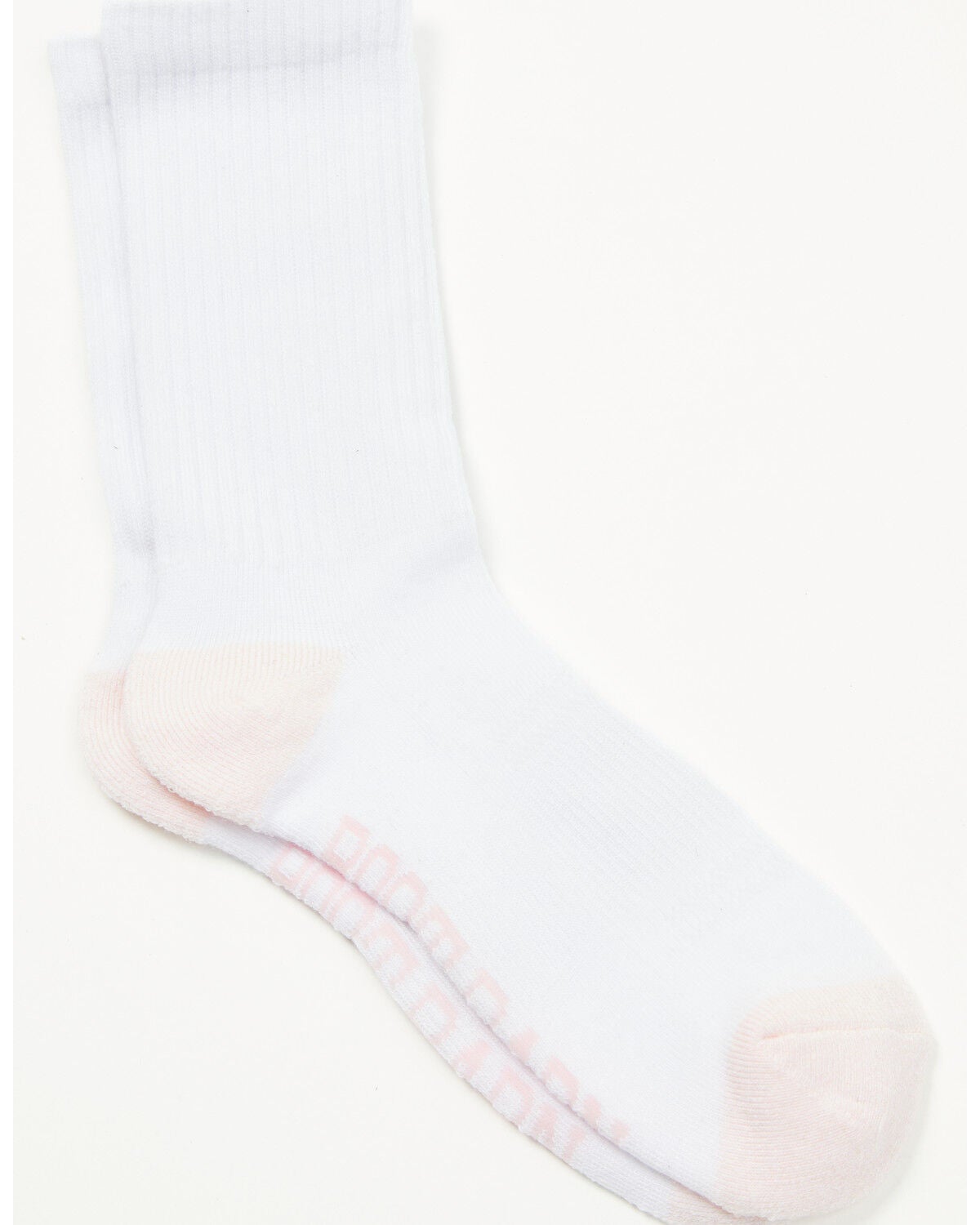 Boot Barn Women's Basic Crew Socks - 3 Pack, White, hi-res