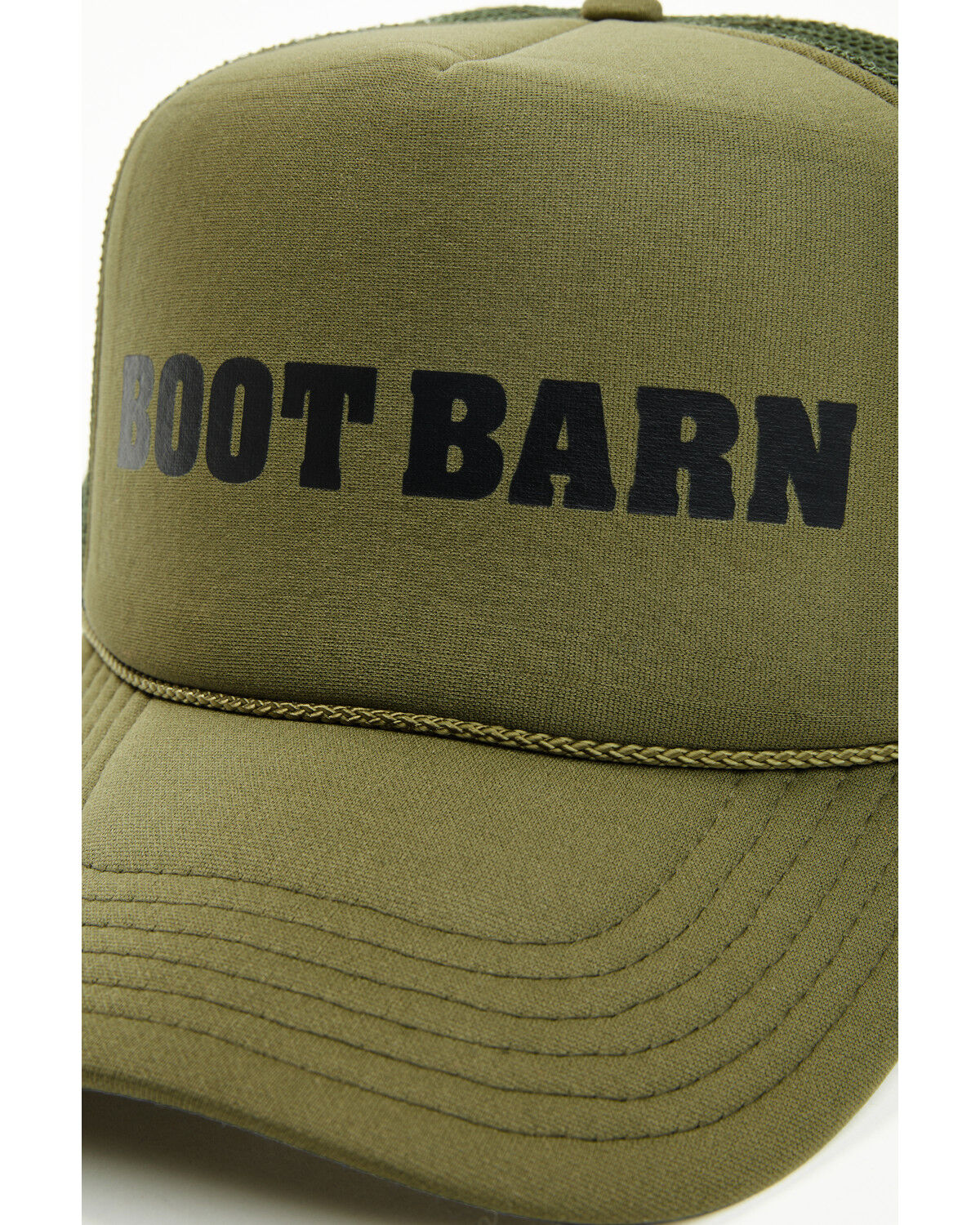 Image #4 - Boot Barn Logo Trucker Cap, Olive, hi-res