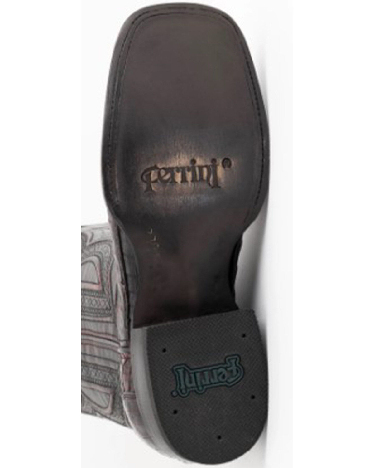 Image #7 - Ferrini Men's Dakota Exotic Crocodile Western Boots - Broad Square Toe, Black, hi-res