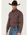 Image #2 - George Strait by Wrangler Men's Plaid Print Long Sleeve Button-Down Stretch Western Shirt - Big, , hi-res