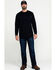 Hawx Men's FR Solid Long Sleeve Pocket Henley Work Shirt - Big , Navy, hi-res