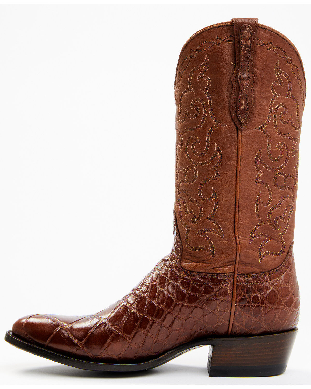 Image #3 - Cody James Men's Exotic American Alligator Western Boots - Round Toe, Lt Brown, hi-res