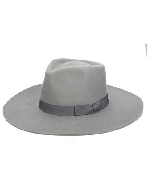 Shyanne Women's Grossgrain Felt Western Fashion Hat , Grey, hi-res