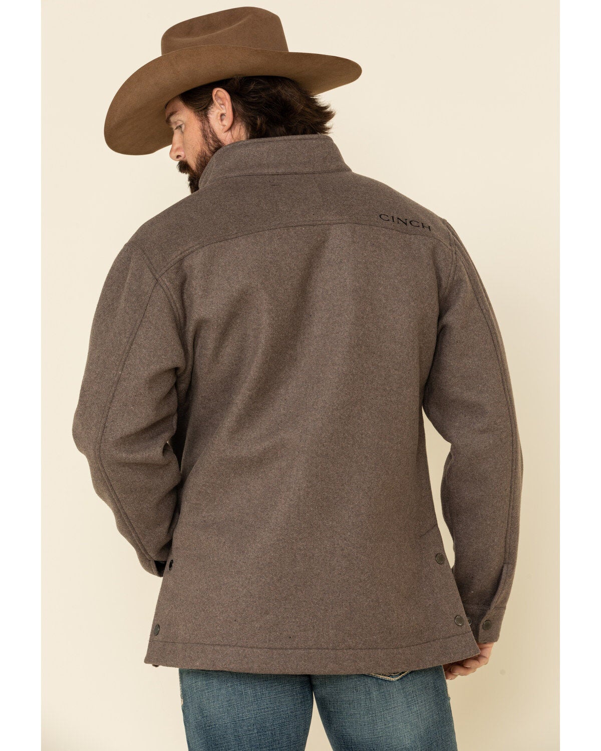 cinch wool jacket