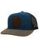 Hooey Men's Spur Logo Patch Mesh Back Trucker Cap, Grey, hi-res