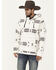 Image #1 - Cinch Men's Southwestern Henley Hooded Sweatshirt, , hi-res