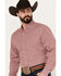 Image #2 - Ariat Men's Pro Series Dominick Classic Fit Long Sleeve Button Down Western Shirt, Dark Red, hi-res