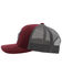 Hooey Men's Sterling Logo Embroidered Mesh Back Trucker Cap, Maroon, hi-res