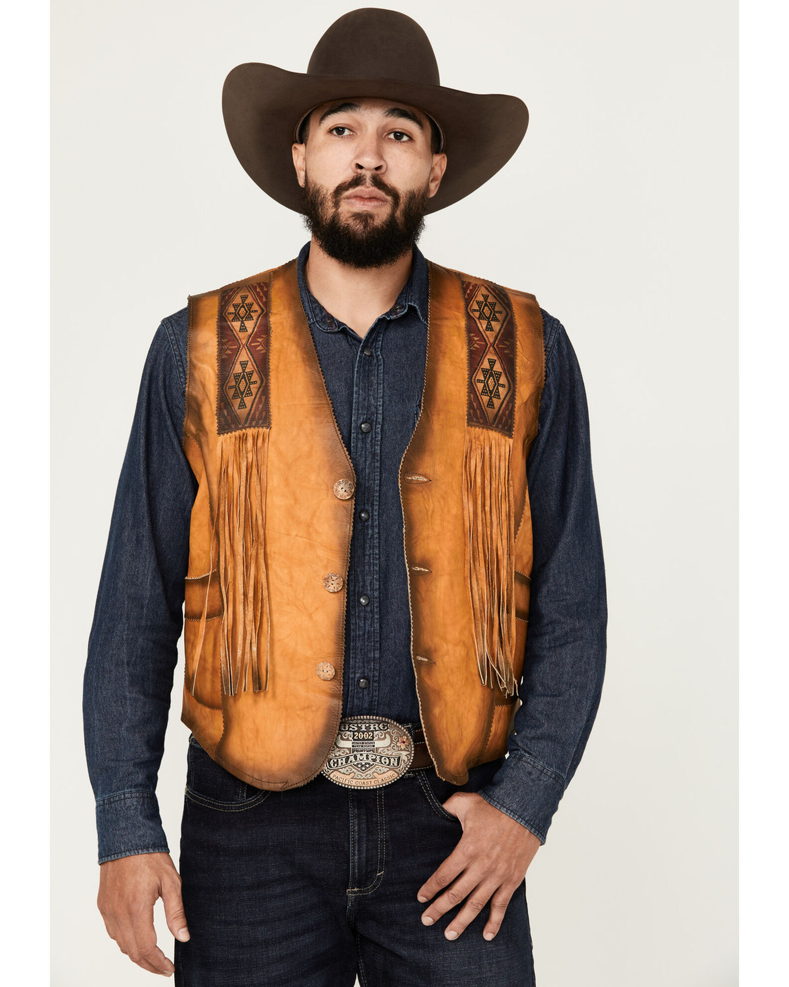 Kobler Leather Men s Indian Vest Boot Barn
