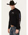 Image #4 - Cody James Men's U.S.A. Skull Long Sleeve Graphic T-Shirt, Black, hi-res