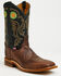 Image #1 - Justin Men's Bent Rail Nash Western Boots - Broad Square Toe, Brown, hi-res
