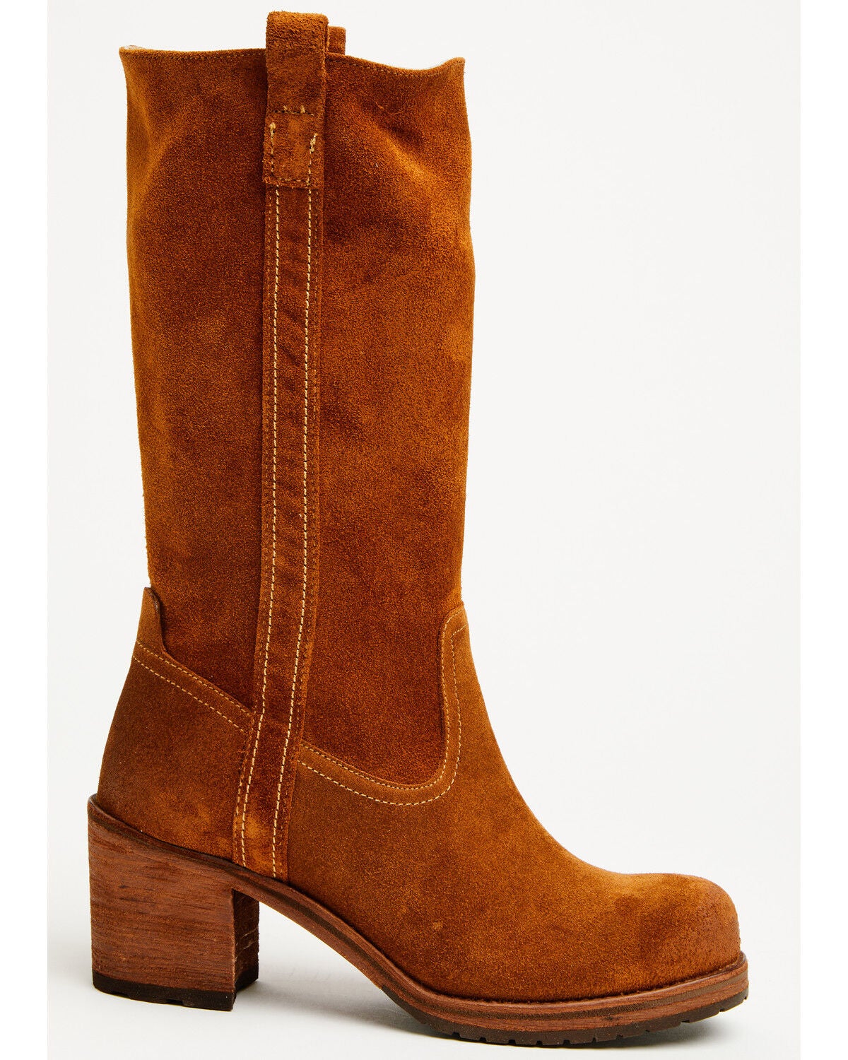 Cleo + Wolf Women's Scout Suede Fashion Boots - Round Toe, Cognac, hi-res