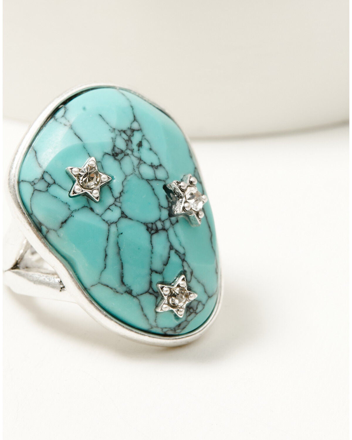 Lainey Wilson Women's Pave Star Ring, Silver, hi-res