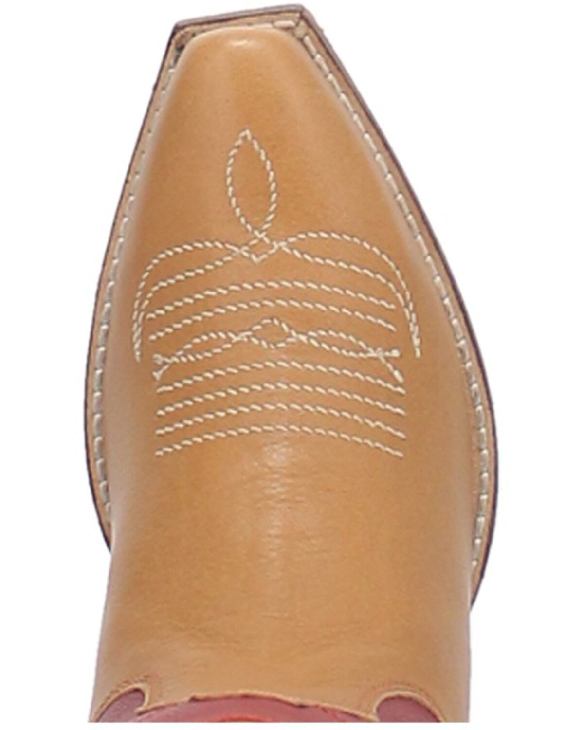 Image #6 - Dingo Women's Love Rocks Leather Underlay Western Boot - Snip Toe, Tan, hi-res