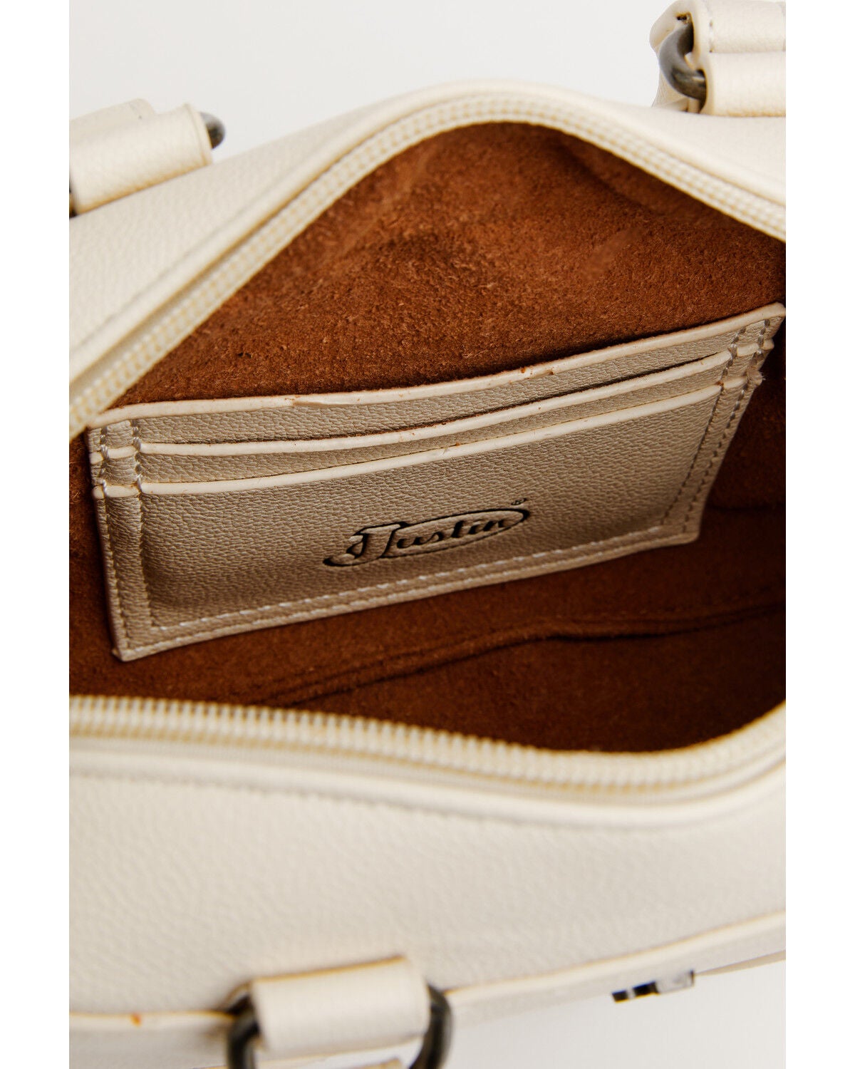 Image #4 - Justin Women's Signature Crossbody Tote Bag, Cream, hi-res