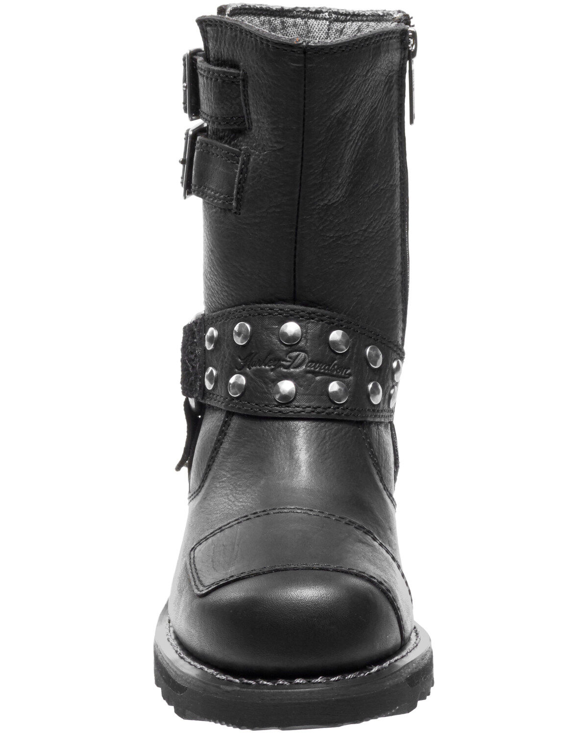 black moto boots