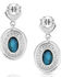 Image #2 - Montana Silversmiths Women's Open Night Sky Turquoise Earrings, Silver, hi-res