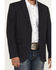 Image #3 - Panhandle Men's Tonal Plaid Print Slim Sportcoat, Black, hi-res