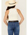 Image #4 - Fornia Girls' Floral High Neck Tank Top, White, hi-res