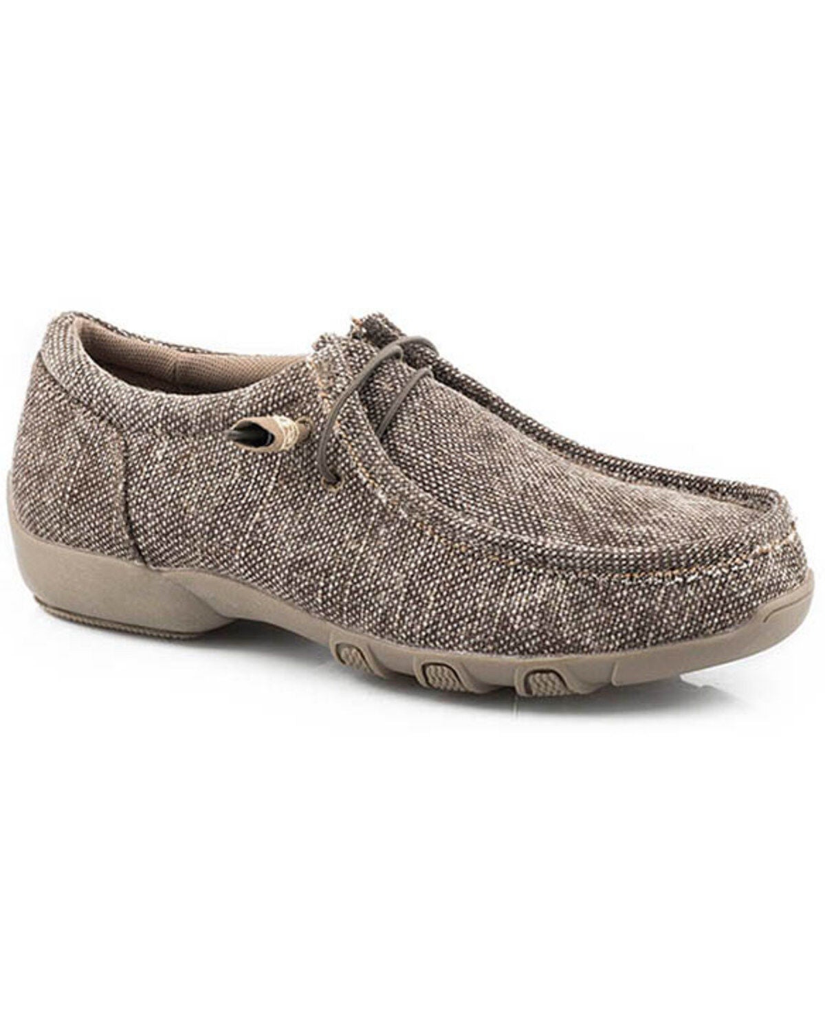 Roper Women's Chillin Slip-On Causal Shoes - Moc Toe, Brown, hi-res
