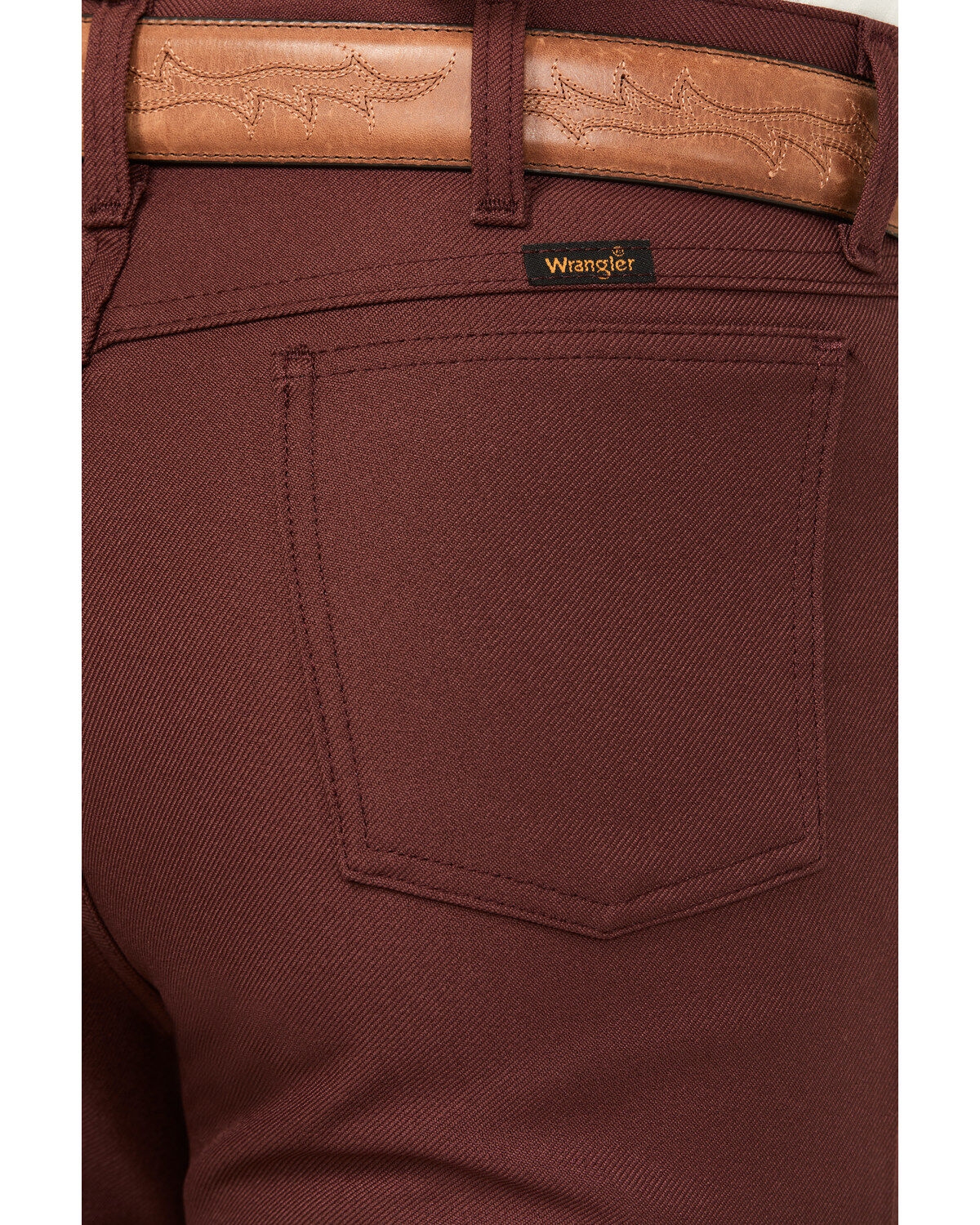 Image #4 - Wrangler Men's Wrancher Dress Jeans, Burgundy, hi-res