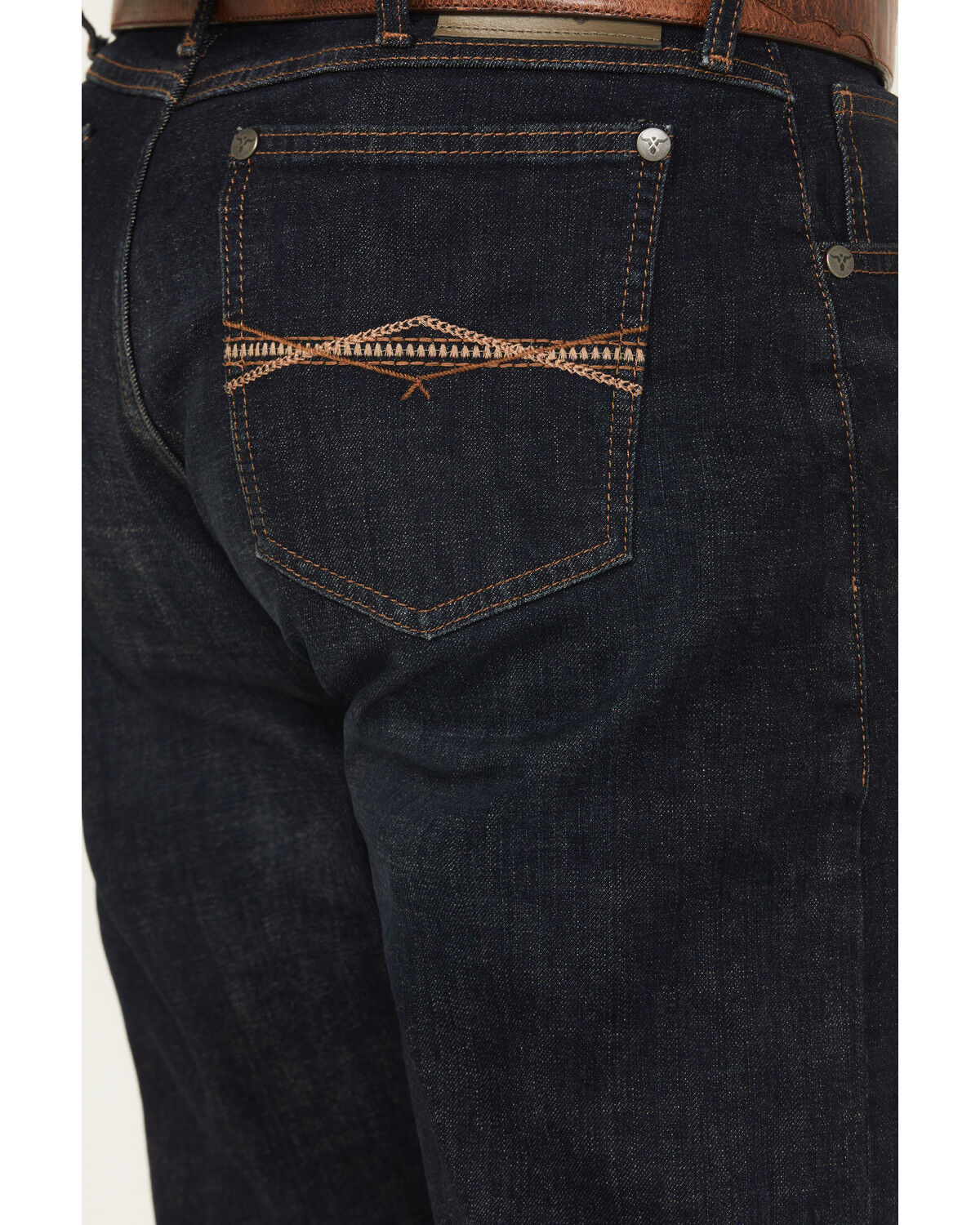 Image #4 - Wrangler Men's 20X Dark Wash Vintage Bootcut Stretch Denim Jeans, Dark Wash, hi-res