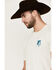 Image #2 - RANK 45® Men's 8 Seconds Cowboy Short Sleeve Graphic T-Shirt, Ivory, hi-res