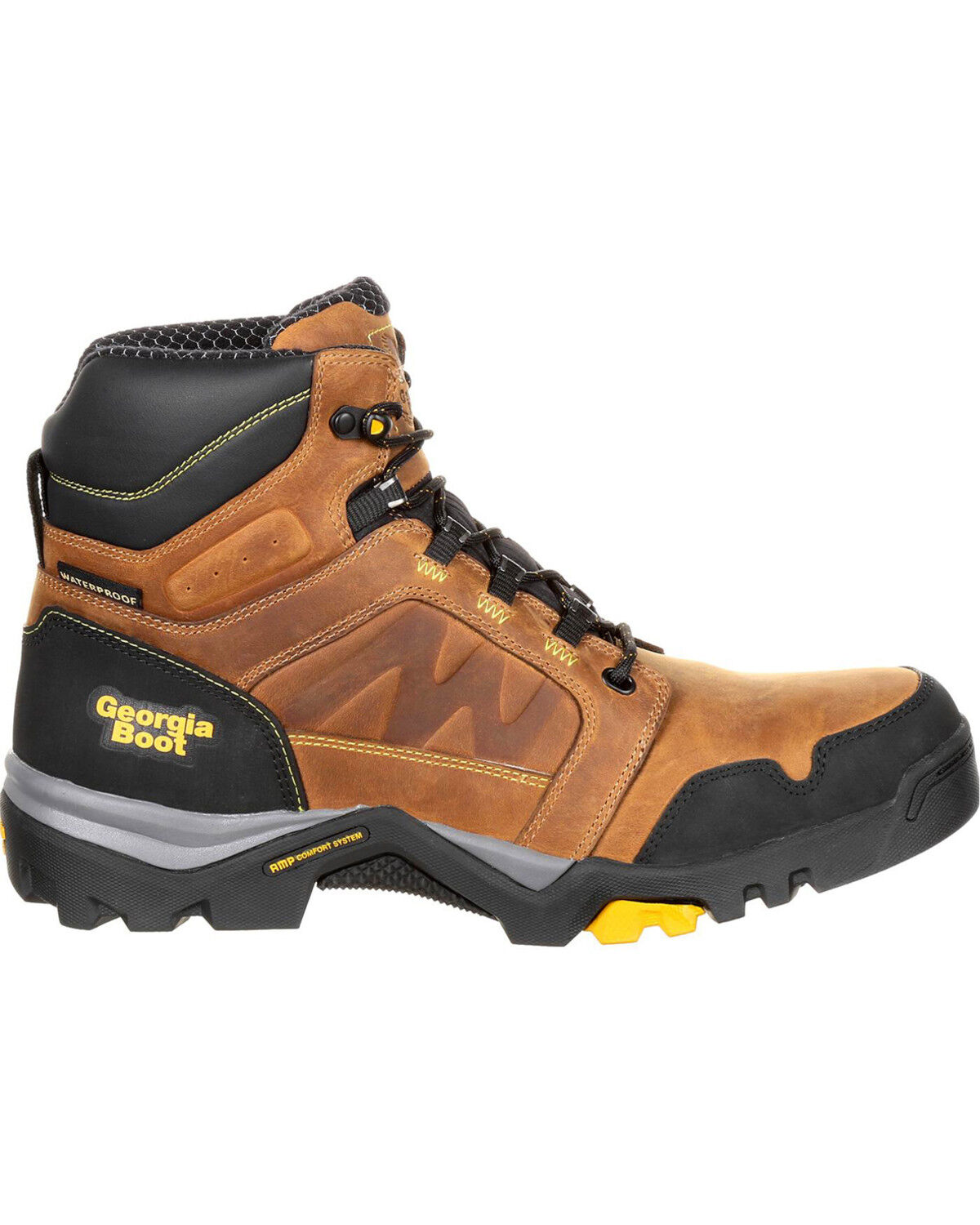 Image #2 - Georgia Boot Men's Amplitude Waterproof Work Boot, Brown, hi-res