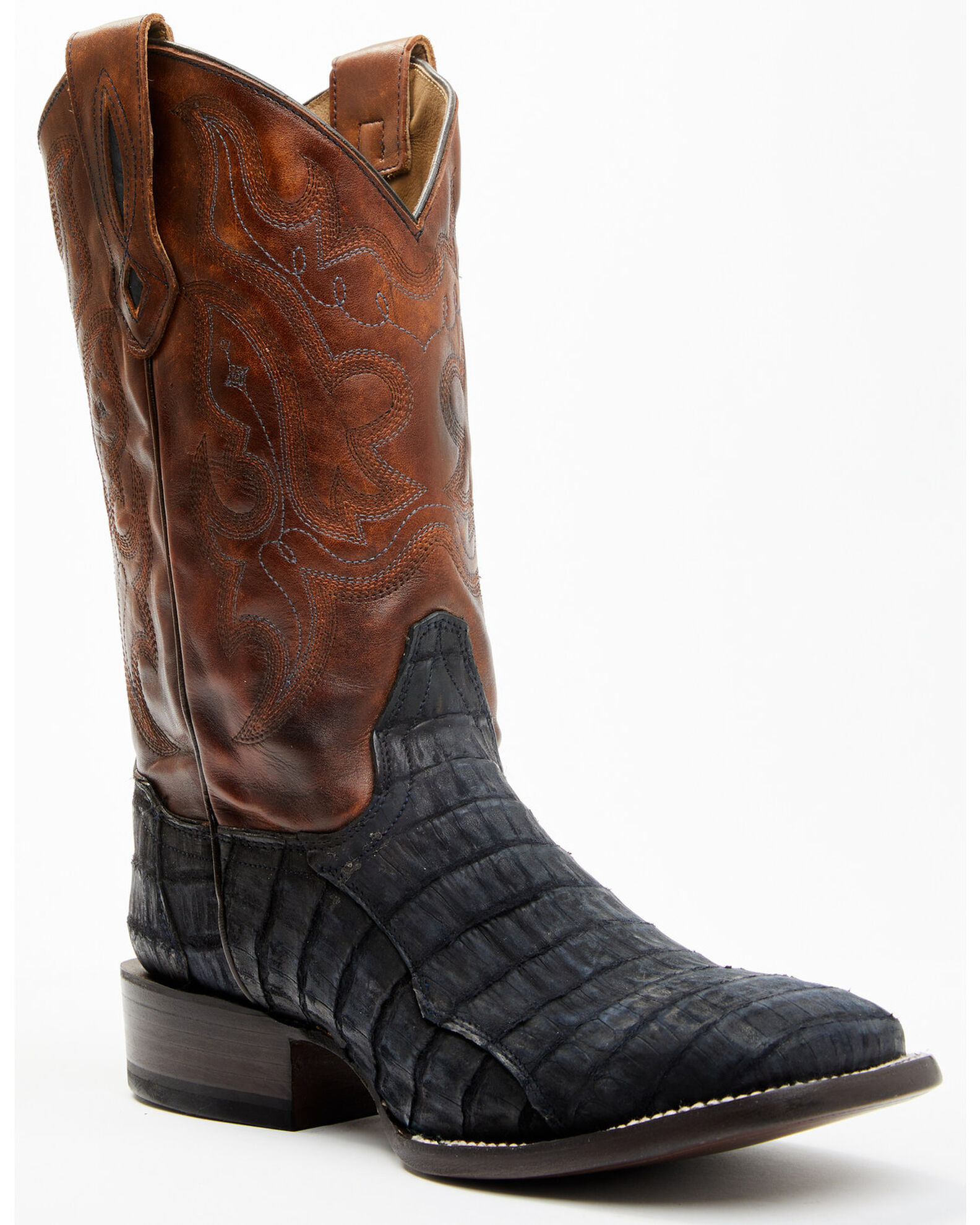 Product Name Cody James Men s Exotic Caiman Western Boots Broad Square Toe