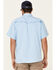 Image #4 - Hooey Men's Habitat Sol Short Sleeve Pearl Snap Western Shirt , Blue, hi-res