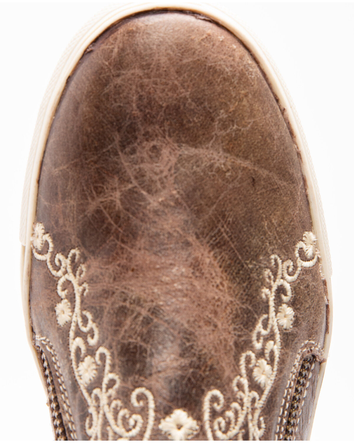 Image #6 - Corral Women's Bone Crater Inlay Embroidered Shoes, Brown, hi-res