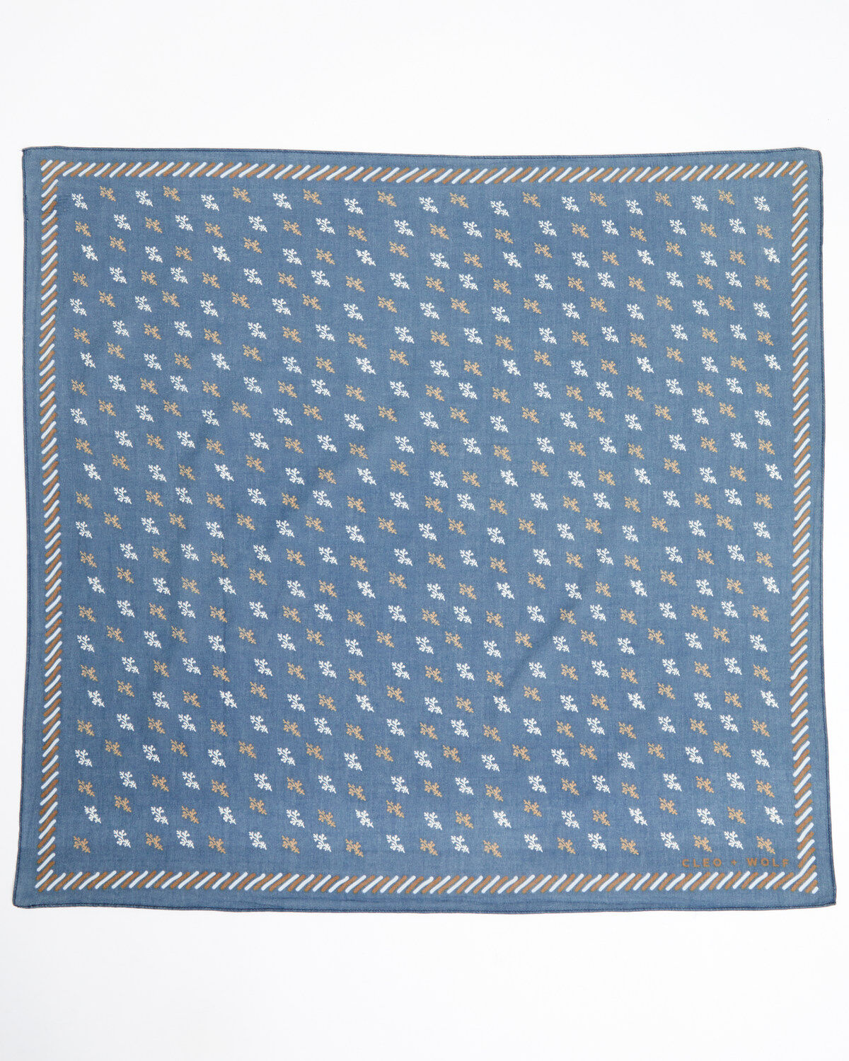 Image #3 - Cleo + Wolf Women's Patterned Bandana, Blue, hi-res
