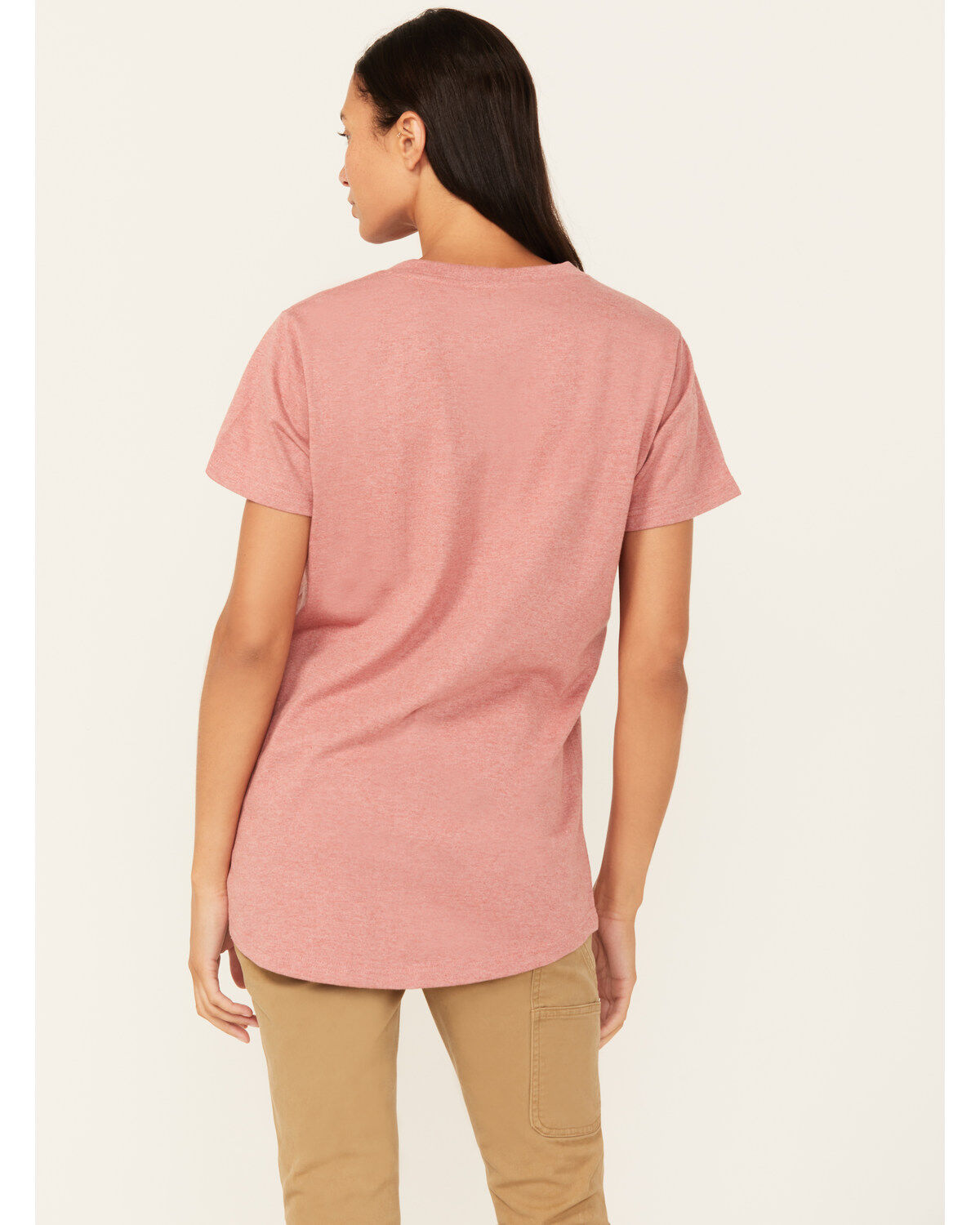 Image #4 - Ariat Women's Rebar Cotton Strong Short Sleeve Work Tee, Red, hi-res