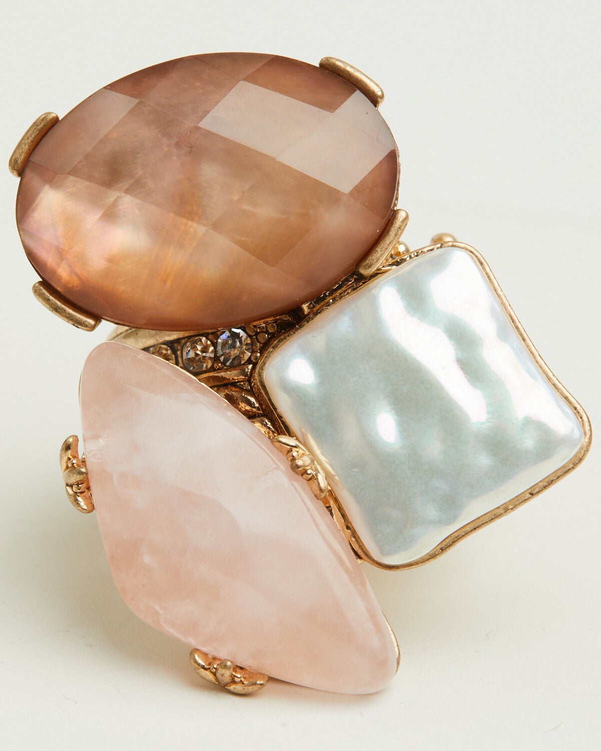 Image #3 - Lainey Wilson Women's Cluster Stone Ring, Gold, hi-res