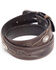 Image #2 - Cody James Men's Turquoise Stitched Longhorn Buckle Belt, Brown, hi-res