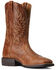 Image #1 - Ariat Men's Brander Leather Performance Western Boot - Broad Square Toe, Brown, hi-res