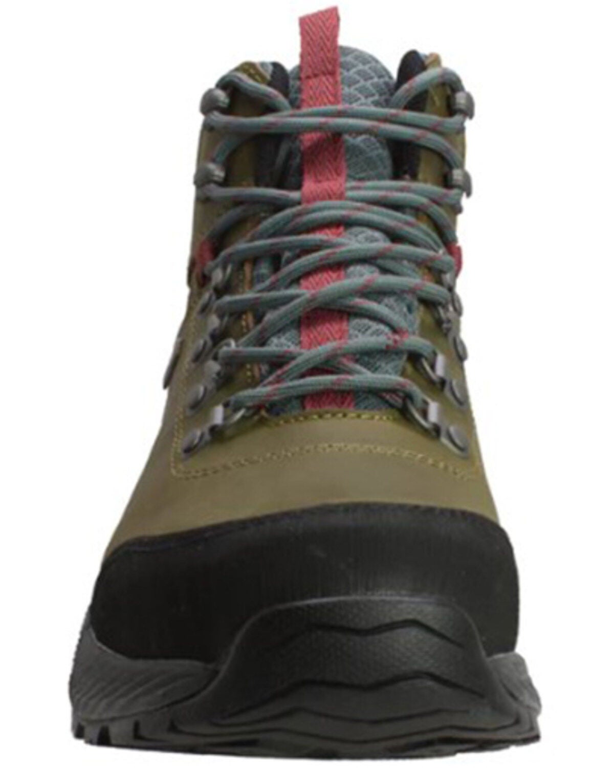 Image #3 - AdTec Men's 6" Crazy HorseWaterproof Work Hiking Boots - Soft Toe, Olive, hi-res