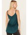 Image #4 - Shyanne Women's Faux Suede Latter Trim Cami, Deep Teal, hi-res