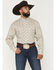 Image #1 - George Strait by Wrangler Men's Paisley Print Long Sleeve Button-Down Stretch Western Shirt - Big, Brown, hi-res