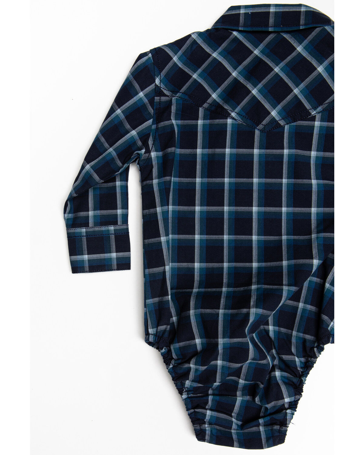 Image #4 - Cody James Infant Boys' Reins Plaid Long Sleeve Onesie, Navy, hi-res