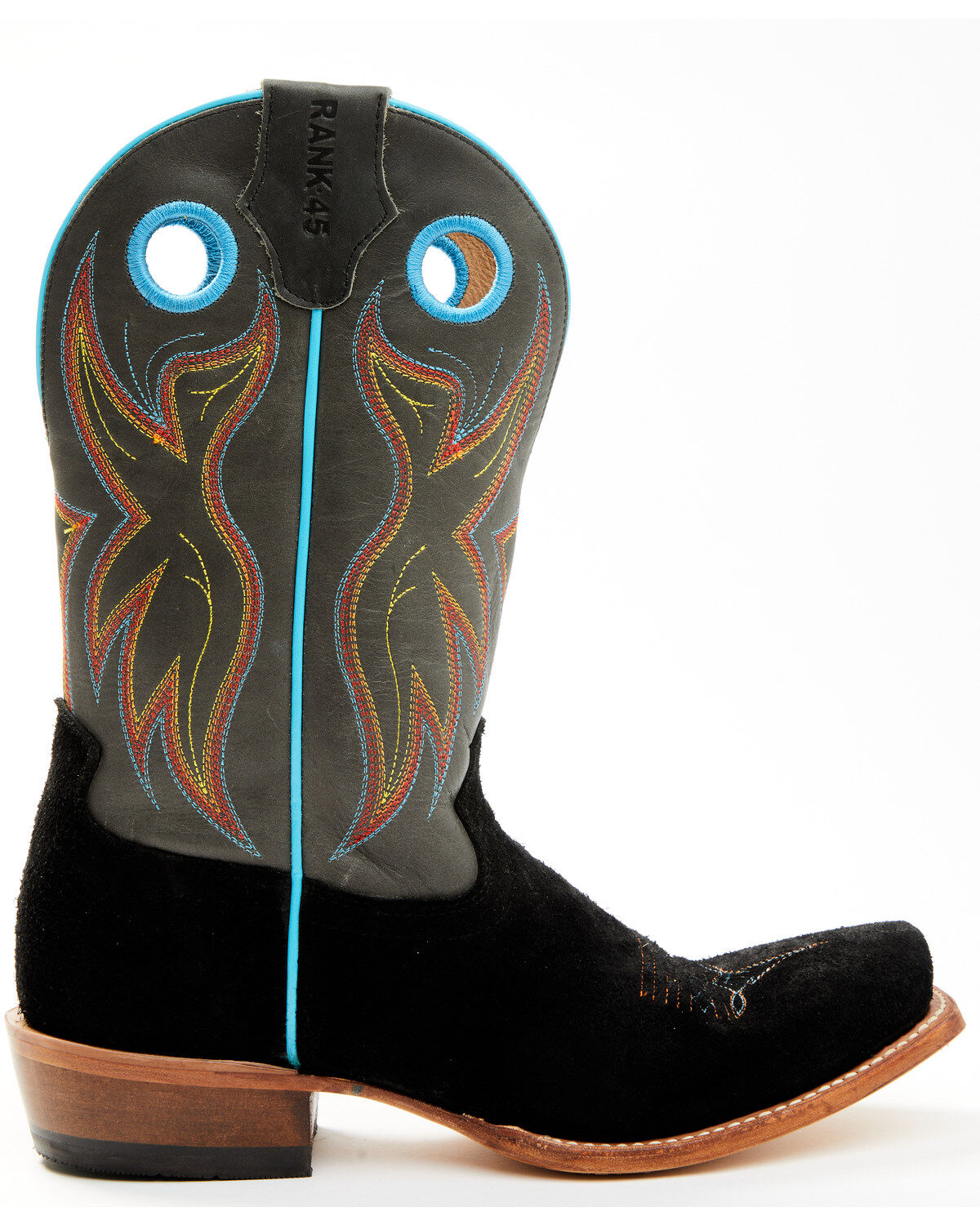 Product Name:  RANK 45® Men's Saloon Roughout Western Boots - Square Toe