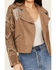Image #2 - Wonderwest Women's Mountain Trail Embellished Suede Moto Jacket, , hi-res