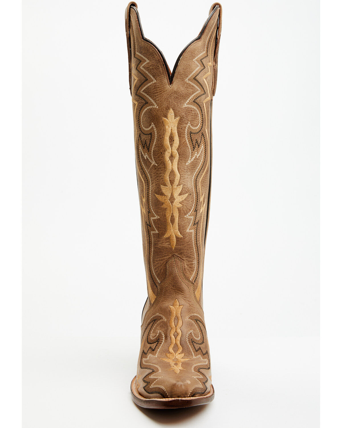 Image #4 - Dan Post Women's Triad Silvie Tall Western Boots - Snip Toe, Brown, hi-res