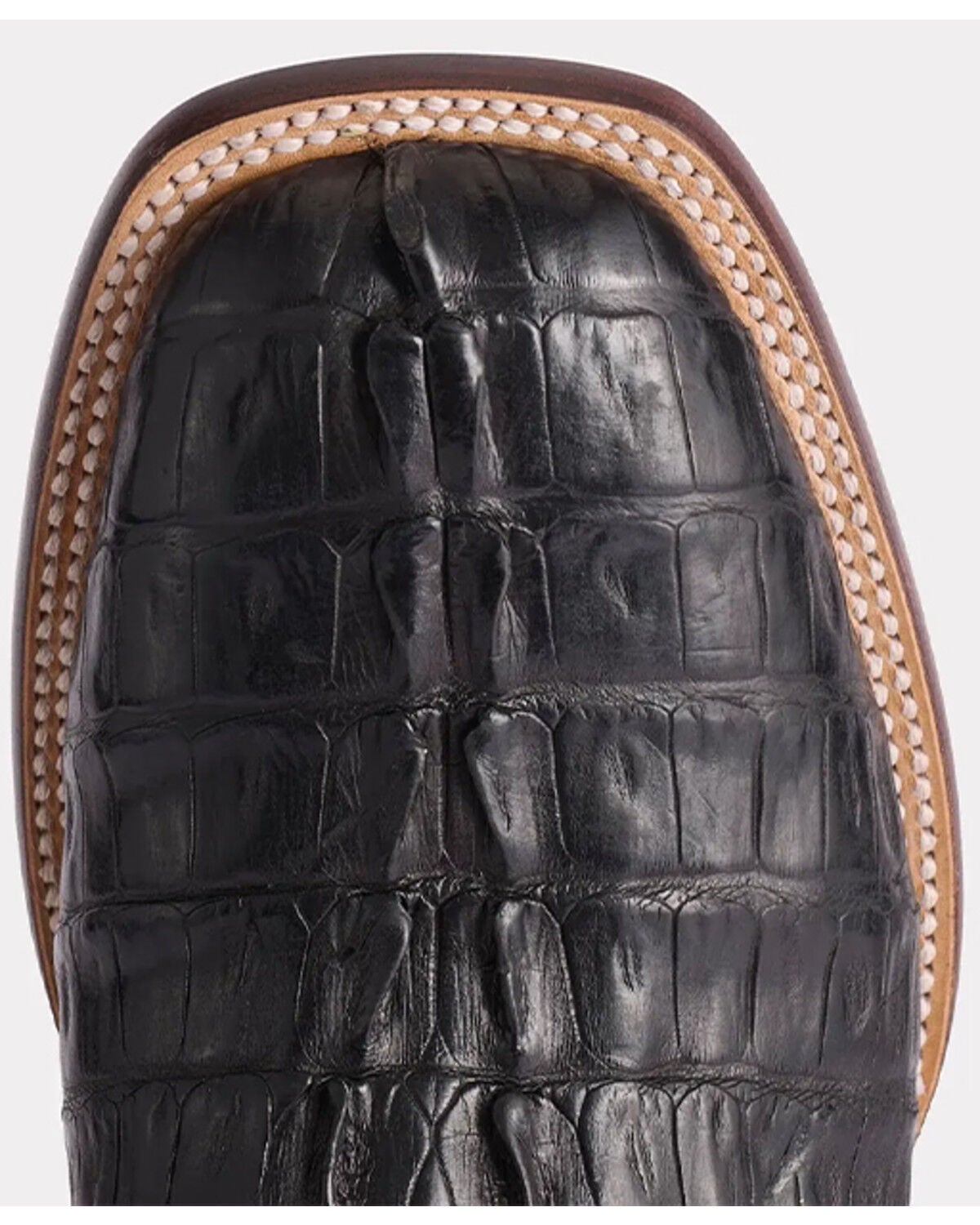 Image #5 - Lucchese Men's Hendrik Exotic Caiman Western Boots - Broad Square Toe, Black, hi-res