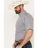 Ariat Men's Novah Classic Fit Short Sleeve Button Down Western Shirt, White, hi-res